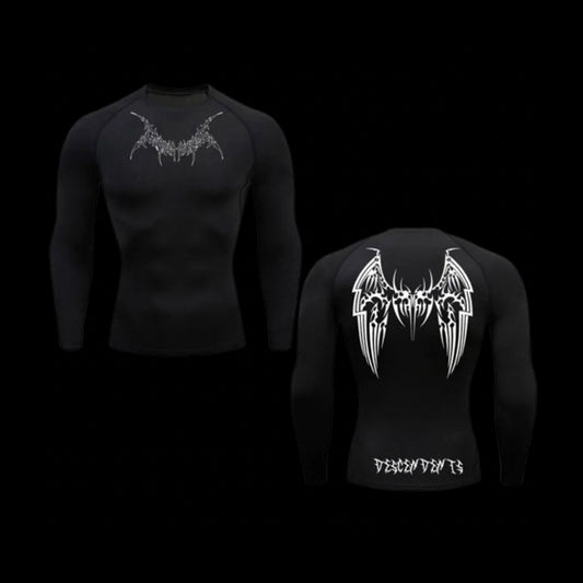 Fallen Angel Long Sleeve Compression Shirt